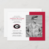 Future Georgia Grad Faire-part (Devant / Derrière)