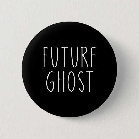 Future Ghost Halloween Kostuum Ronde Button 5,7 Cm (Voorkant)
