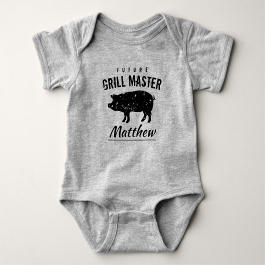Future Grill Master schattig bodysuit voor pasgebo (Voorkant)
