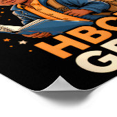 Future Hbcu Graduate Afro Black Boy College Gradua Poster (Hoek)