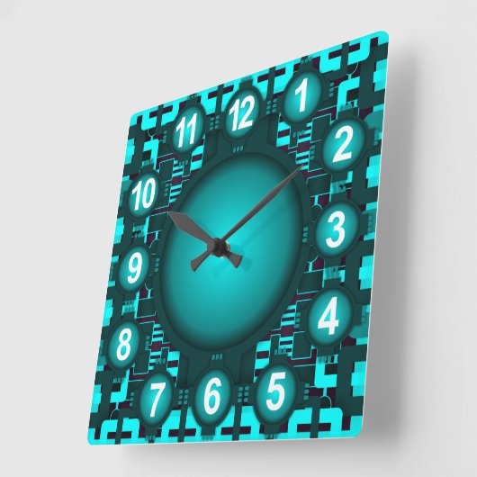 Future horloge high tech atomique (Angle)