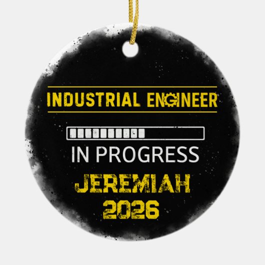 Future Industrial Engineer Ceramic Ornament (Voorkant)