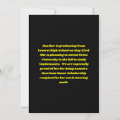 Future is Bright Graduation Party Invitation Kaart (Achterkant)