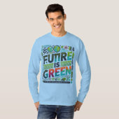 Future Is Green — Eco Pop Typography T-shirt (Voorkant volledig)