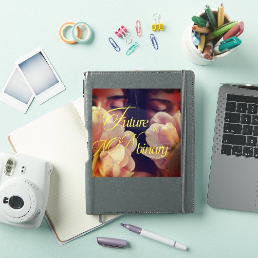 Future is Non-binary Floral Sticker (Couverture iPad)