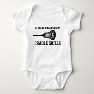 Future Lacrosse Player Baby Funny Cradle Skills Ba Romper