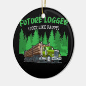Future LoggerNet als papa Green Skidder Keramisch Ornament (Links)