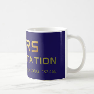 Future Mars Space Station grafische tee met scienc Koffiemok