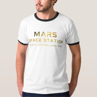 Future Mars Space Station grafische tee met scienc T-shirt