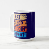 Future Millionaire Bitcoin Humor Cryptocurrency  Koffiemok (Voorkant links)