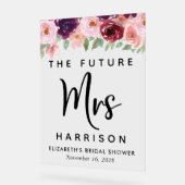 Future Mme Floral Fête des mariées Bienvenue Clair (Angle)