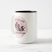 Future Mme Watercolor Floral Mug (Devant gauche)