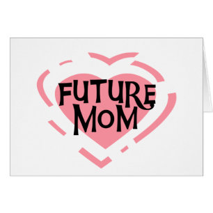 Future Mom Pink Heart Tshirts et cadeaux