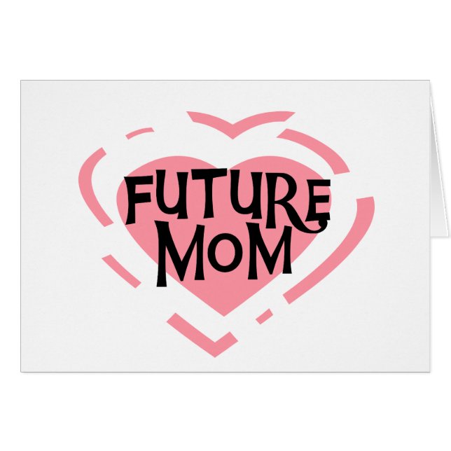 Future Mom Pink Heart Tshirts et cadeaux (Devant horizontal)