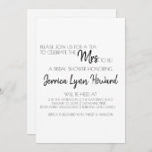 Future Mr. & Mrs Bridal Shower Invitation Kaart (Voorkant / Achterkant)