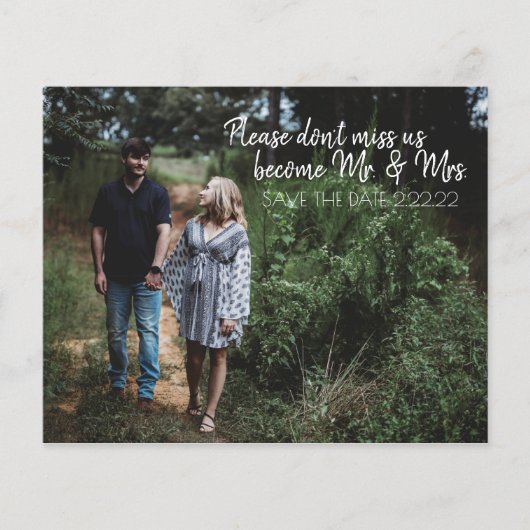 Future Mr. & Mrs Save The Date Budget Flyer (Voorkant)