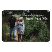 Future Mr. & Mrs Save The Date Magneet (Horizontaal)