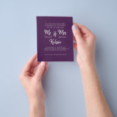 Future Mr. & Mrs Wedding Invitation Flyer (Hand)