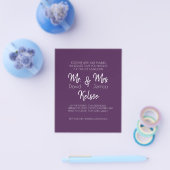 Future Mr. & Mrs Wedding Invitation Flyer (Enkel)
