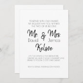 Future Mr. & Mrs Wedding Kaart (Voorkant / Achterkant)