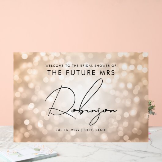 FUTURE MRS Fête des mariées Accueil Lumières en cu (Mariage)