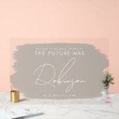 FUTURE MRS Fête des mariées Accueil Peinture Beige (Mariage)