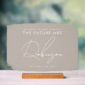 FUTURE MRS Fête des mariées Accueil Peinture Beige (Neutre)