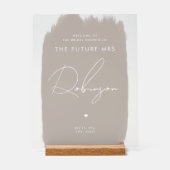 FUTURE MRS Fête des mariées Bienvenue Beige blanc (Recto)