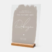 FUTURE MRS Fête des mariées Bienvenue Beige blanc (Angle)