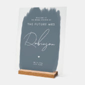 FUTURE MRS Fête des mariées Bienvenue Blanc Dusty  (Angle)