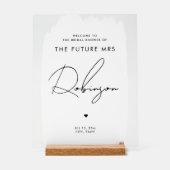 FUTURE MRS Fête des mariées Bienvenue Blanc Noir (Recto)