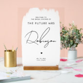 FUTURE MRS Fête des mariées Bienvenue Blanc Noir (Mariage)