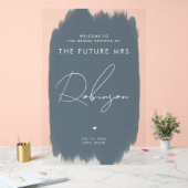 FUTURE MRS Fête des mariées Bienvenue Dusty Blue (Mariage)