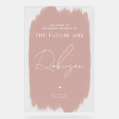 FUTURE MRS Fête des mariées Bienvenue Dusty Blush (Recto)