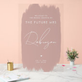 FUTURE MRS Fête des mariées Bienvenue Dusty Blush (Mariage)