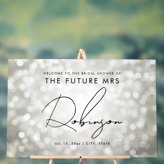 FUTURE MRS Fête des mariées Bienvenue Lumières Arg (Neutre)