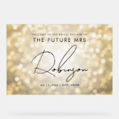FUTURE MRS Fête des mariées Welcome Gold Lights (Recto)