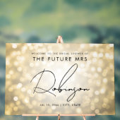 FUTURE MRS Fête des mariées Welcome Gold Lights (Neutre)