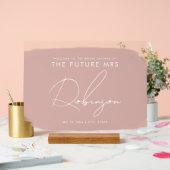 FUTURE MRS Fête des mariées Welcome Paint Blush (Mariage)