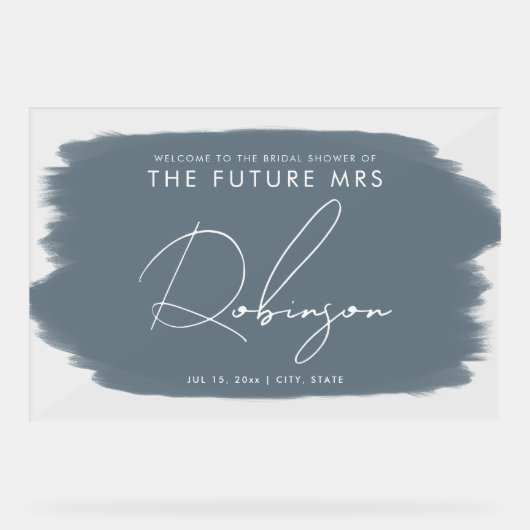 FUTURE MRS Fête des mariées Welcome Paint Dusty Bl (Recto)