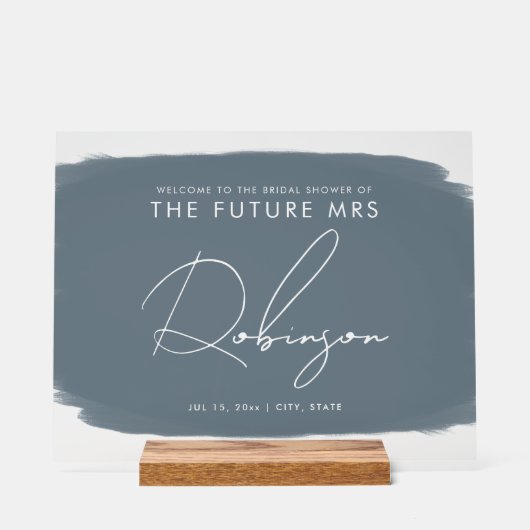 FUTURE MRS Fête des mariées Welcome Paint Dusty Bl (Recto)