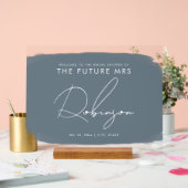 FUTURE MRS Fête des mariées Welcome Paint Dusty Bl (Mariage)