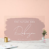 FUTURE MRS Fête des mariées Welcome Paint Dusty Ro (Mariage)