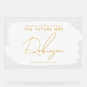 FUTURE MRS Fête des mariées Welcome Paint White (Recto)