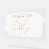 FUTURE MRS Fête des mariées Welcome Paint White (Angle)