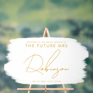 FUTURE MRS Fête des mariées Welcome Paint White