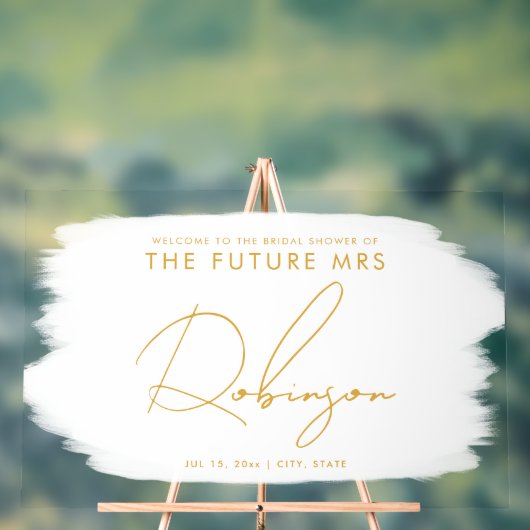 FUTURE MRS Fête des mariées Welcome Paint White (Neutre)