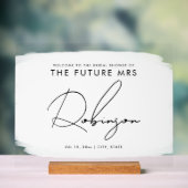 FUTURE MRS Fête des mariées Welcome Paint White (Neutre)