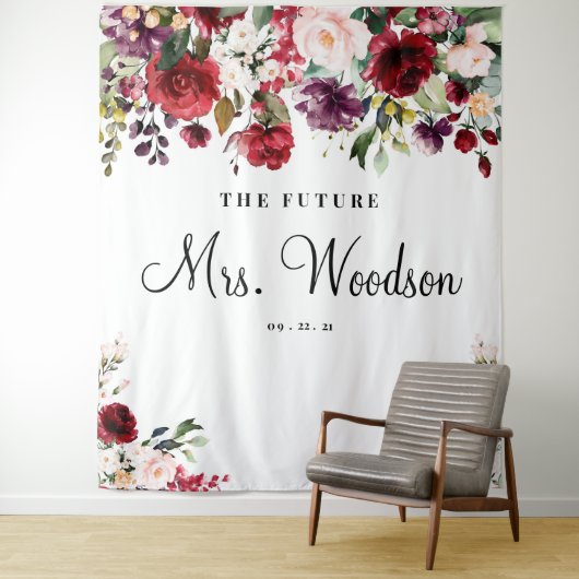 Future Mrs Vrijgezellenfeest Backdrop Foto Booth Wandkleed (In situ)