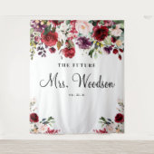 Future Mrs Vrijgezellenfeest Backdrop Foto Booth Wandkleed (Voorkant)